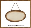 * Houten Deurbordje Ovaal 250x150 mm.